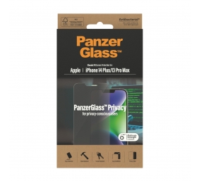 PanzerGlass | Screen protector | Apple | iPhone 14 Plus/13 Pro Max | Glass | Black | Classic Fit | Privacy