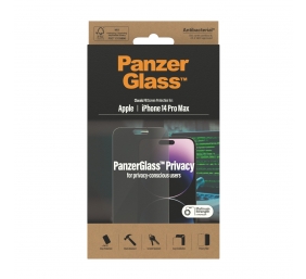 PanzerGlass | Screen protector | Apple | iPhone 14 Pro Max | Glass | Black | Classic Fit | Privacy