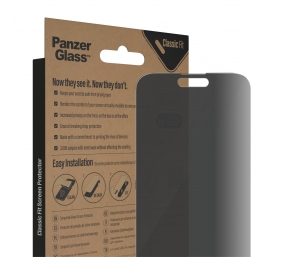 PanzerGlass | Screen protector | Apple | iPhone 14 Pro Max | Glass | Black | Classic Fit | Privacy