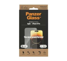 PanzerGlass | Screen protector | Apple | iPhone 14 Pro | Glass | Clear | Ultra-Wide Fit; Easy installation; Fingerprint resistant