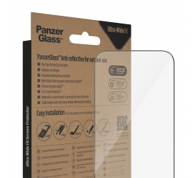 PanzerGlass | Screen protector | Apple | iPhone 14 Pro | Glass | Clear | Ultra-Wide Fit; Easy installation; Privacy Filter; Fingerprint resistant | Anti-Reflective