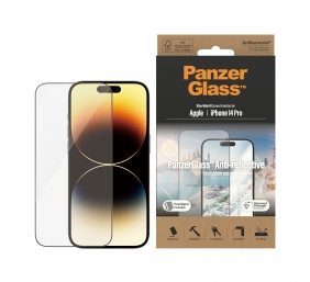 PanzerGlass | Screen protector | Apple | iPhone 14 Pro | Glass | Clear | Ultra-Wide Fit; Easy installation; Privacy Filter; Fingerprint resistant | Anti-Reflective