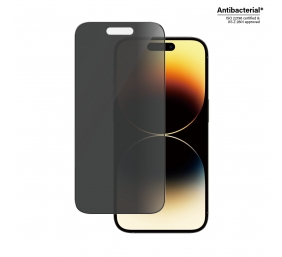 PanzerGlass | Screen protector | Apple | iPhone 14 Pro | Glass | Black | Ultra-Wide Fit; Easy installation; Privacy Filter; Fingerprint resistant | Privacy