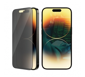 PanzerGlass | Screen protector | Apple | iPhone 14 Pro | Glass | Black | Ultra-Wide Fit; Easy installation; Privacy Filter; Fingerprint resistant | Privacy