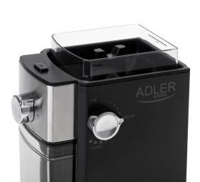 Adler | AD 4448 | Coffee Grinder | 300 W | Coffee beans capacity 250 g | Number of cups 12 per container pc(s) | Black