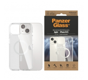 PanzerGlass | HardCase MagSafe Compatible | Back protection | Apple | iPhone 14/13 | 100% Recycled Polyurethane (TPU) | Clear | MagSafe compatible; Military Grade Standard; 100% recycled frame material