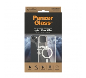 PanzerGlass | HardCase MagSafe Compatible | Apple | iPhone 14 Plus | Clear | MagSafe compatible; Military Grade Standard; 100% recycled frame material