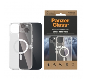 PanzerGlass | HardCase MagSafe Compatible | Apple | iPhone 14 Plus | Clear | MagSafe compatible; Military Grade Standard; 100% recycled frame material