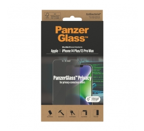PanzerGlass | Screen protector | Apple | iPhone 14 Plus/13 Pro Max | Glass | Black | Ultra-Wide Fit | Privacy