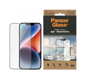 PanzerGlass | Screen protector | Apple | iPhone 14/13/13 Pro | Glass | Clear | Ultra-Wide Fit; Easy installation; Privacy Filter; Fingerprint resistant | Anti-Reflective