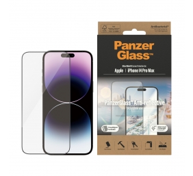 PanzerGlass | Screen protector | Apple | iPhone 14 Pro Max | Glass | Clear | Ultra-Wide Fit; Easy installation; Privacy Filter; Fingerprint resistant | Anti-Reflective