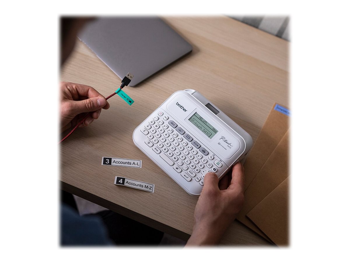 Brother PT-D410 | Mono | Thermal | Label Printer | White