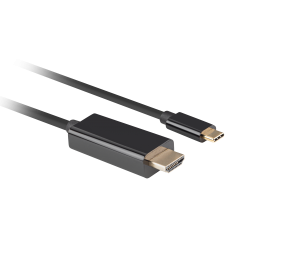 Lanberg USB-C to HDMI Cable, 1.8 m 4K/60Hz, Black | Lanberg | USB-C to HDMI Cable | CA-CMHD-10CU-0018-BK | 1.8 m | Black