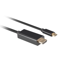 Lanberg USB-C to HDMI Cable, 3 m 4K/60Hz, Black | Lanberg | USB-C to HDMI Cable | Black | 3 m