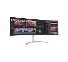 LG 49WQ95C-W 49“ UltraWide Curved LED Monitor 5120x1440/400cd/m2/5ms/ HDMI USB Type C Display Port | LG | Monitor | 49WQ95C-W | 49 " | IPS | QHD | 32:9 | 144 Hz | 5 ms | 5120 x 1440 | 400 cd/m² | HDMI ports quantity 2 | Silver | Warranty 36 month(s)