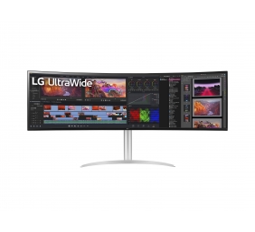 LG 49WQ95C-W 49“ UltraWide Curved LED Monitor 5120x1440/400cd/m2/5ms/ HDMI USB Type C Display Port | LG | Monitor | 49WQ95C-W | 49 " | IPS | QHD | 32:9 | Warranty 36 month(s) | 5 ms | 400 cd/m² | Silver | HDMI ports quantity 2 | 144 Hz