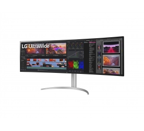 LG 49WQ95C-W 49“ UltraWide Curved LED Monitor 5120x1440/400cd/m2/5ms/ HDMI USB Type C Display Port | LG | Monitor | 49WQ95C-W | 49 " | IPS | QHD | 32:9 | 144 Hz | 5 ms | 5120 x 1440 | 400 cd/m² | HDMI ports quantity 2 | Silver | Warranty 36 month(s)