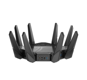Tri-band Gigabit Wifi-6 Gaming Router | ROG Rapture GT-AX11000 PRO | 802.11ax | 480+1148 Mbit/s | 10/100/1000 Mbit/s | Ethernet LAN (RJ-45) ports 4 | Mesh Support Yes | MU-MiMO Yes | No mobile broadband | Antenna type 8xExternal