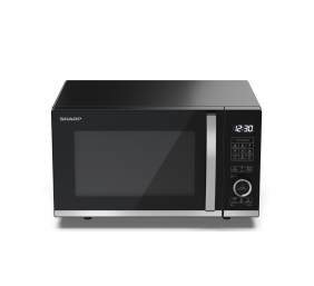 Sharp | Microwave Oven with Grill | YC-QG204AE-B | Free standing | 20 L | 800 W | Grill | Black