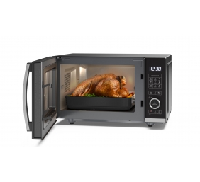 Sharp | Microwave Oven with Grill | YC-QG204AE-B | Free standing | 20 L | 800 W | Grill | Black