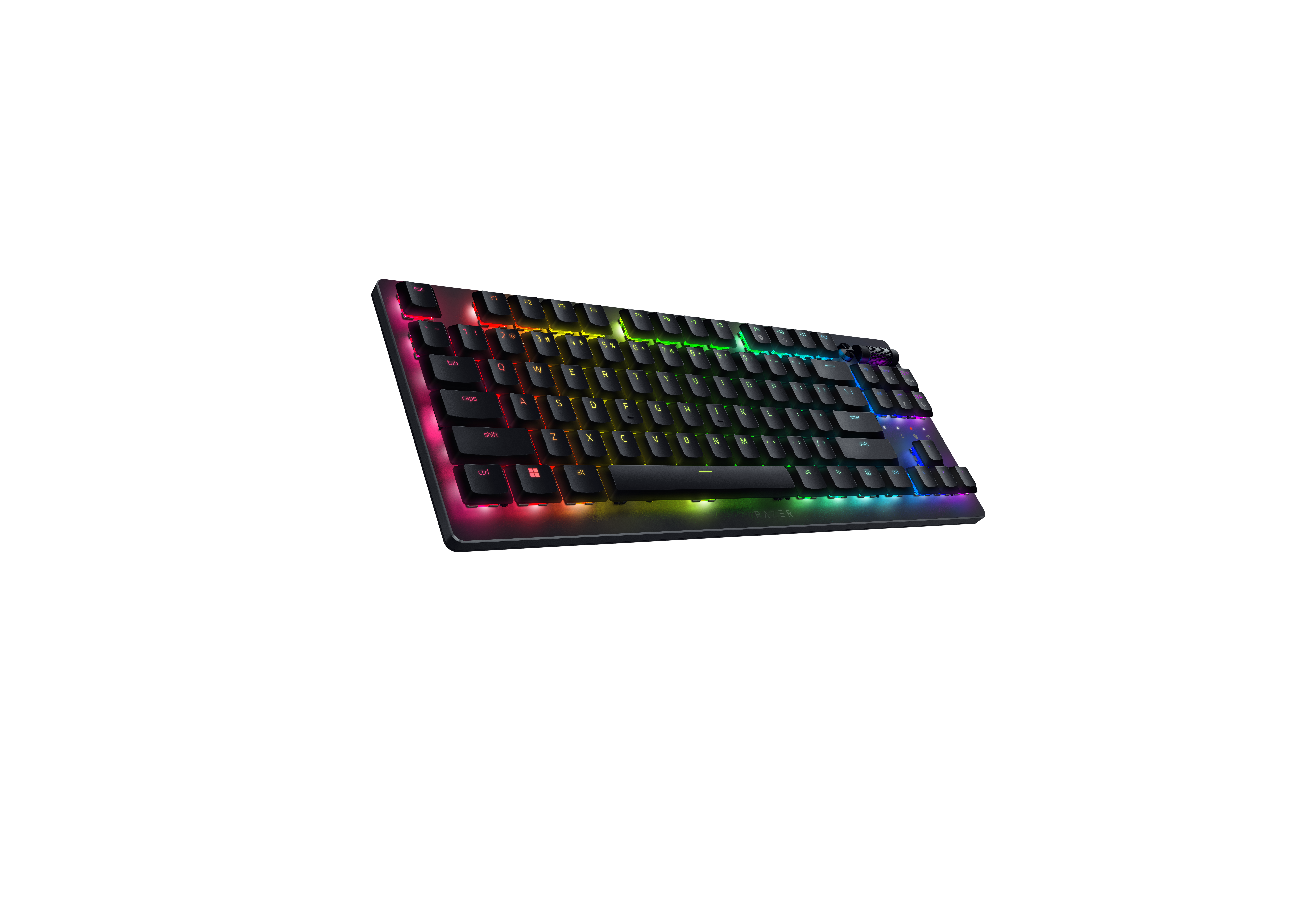 Razer Deathstalker V2 Pro Tenkeyless, Gaming Keyboard, RGB LED light, RU, Black, Wireless,  Linear Optical Switch