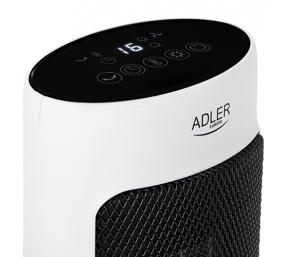 Adler | Tower Fan Heater with Timer | AD 7738 | Ceramic | 2000 W | Number of power levels 2 | Suitable for rooms up to 25 m² | White
