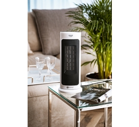 Adler | Tower Fan Heater with Timer | AD 7738 | Ceramic | 2000 W | Number of power levels 2 | Suitable for rooms up to 25 m² | White
