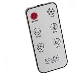 Adler | Tower Fan Heater with Timer | AD 7738 | Ceramic | 2000 W | Number of power levels 2 | Suitable for rooms up to 25 m² | White