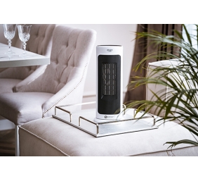 Adler | Tower Fan Heater with Timer | AD 7738 | Ceramic | 2000 W | Number of power levels 2 | Suitable for rooms up to 25 m² | White