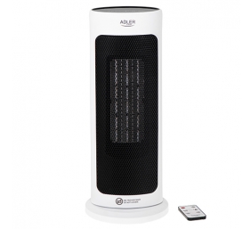 Adler | Tower Fan Heater with Timer | AD 7738 | Ceramic | 2000 W | Number of power levels 2 | Suitable for rooms up to 25 m² | White