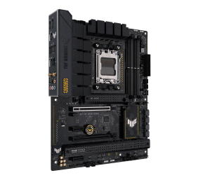 Asus | TUF GAMING B650-PLUS WIFI | Processor family AMD | Processor socket  AM5 | DDR5 DIMM | Memory slots 4 | Supported hard disk drive interfaces 	SATA, M.2 | Number of SATA connectors 4 | Chipset  AMD B650 | ATX