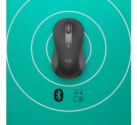 Logitech Signature M650 L Left Belaidė pelė, RF Wireless + Bluetooth, 4000 DPI, Graphite