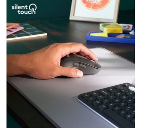 Logitech Signature M650 L Left Belaidė pelė, RF Wireless + Bluetooth, 4000 DPI, Graphite