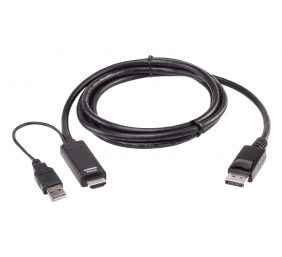 Aten 2L-7D02HDP True 4K 1.8M HDMI to DisplayPort Cable | Aten | True 4K 1.8M HDMI to DisplayPort Cable | 2L-7D02HDP | Warranty  month(s)