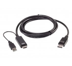 Aten 2L-7D02HDP True 4K 1.8M HDMI to DisplayPort Cable | Aten | True 4K 1.8M HDMI to DisplayPort Cable | 2L-7D02HDP