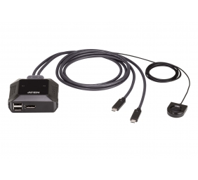 Aten US3312 2-Port USB-C 4K DisplayPort KVM Switch with Remote Port Selector | Aten | 2-Port USB-C 4K DisplayPort KVM Switch with Remote Port Selector | US3312 | Warranty 24 month(s)