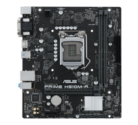 Asus | PRIME H510M-R | Processor family Intel | Processor socket  LGA1200 | DDR4 DIMM | Memory slots 2 | Supported hard disk drive interfaces SATA | Number of SATA connectors 4 | Chipset Intel H510 | microATX