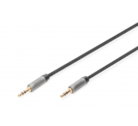 Digitus | AUX Audio Cable Stereo | DB-510110-018-S | 3.5 mm jack to 3.5 mm jack 3.5mm stereo plug | 3.5mm stereo plug