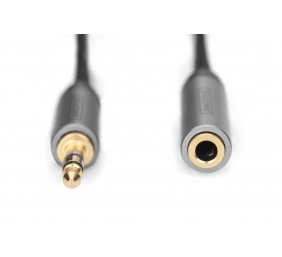 Digitus | AUX Audio Cable Stereo 3.5mm Male to Female Aluminum Housing | DB-510210-018-S