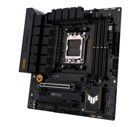 Asus | TUF GAMING B650M-PLUS | Processor family AMD | Processor socket  AM5 | DDR5 DIMM | Memory slots 4 | Supported hard disk drive interfaces 	SATA, M.2 | Number of SATA connectors 4 | Chipset AMD B650 | micro-ATX
