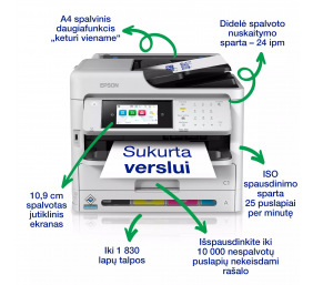 Epson | Multifunctional Printer | WorkForce Pro WF-C5890DWF | Inkjet | Colour | A4 | Wi-Fi