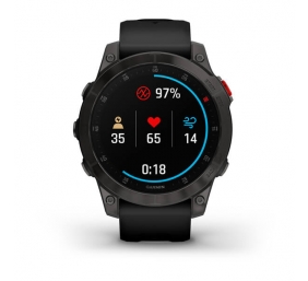 Garmin epix (Gen 2) Sapphire Edition Išmanusis laikrodis, Black Titanium/Black Band 47mm