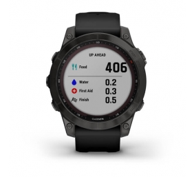 Išmanusis laikrodis Garmin Fenix 7 Sapphire Solar Edition Black DLC Titanium/Black Band 47mm
