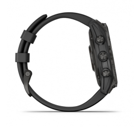 Išmanusis laikrodis Garmin Fenix 7 Sapphire Solar Edition Black DLC Titanium/Black Band 47mm