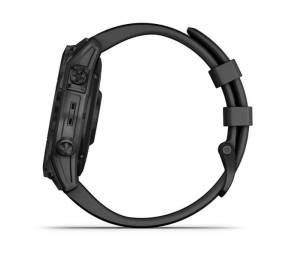 Išmanusis laikrodis Garmin Fenix 7 Sapphire Solar Edition Black DLC Titanium/Black Band 47mm