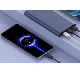 Xiaomi | Power Bank | 10000 mAh | 1 x USB-C, 2 x USB A | Blue