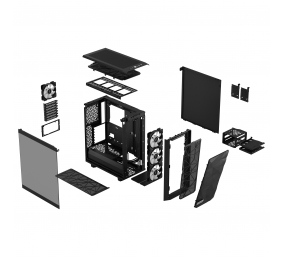Fractal Design | Meshify 2 Compact RGB | Side window | Black TG Light Tint | Mid-Tower | Power supply included No | ATX