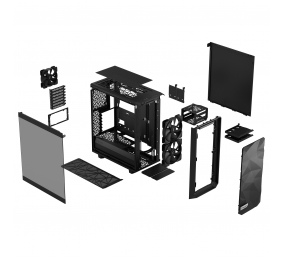 Fractal Design | Meshify 2 Compact Lite | Side window | Black TG Light tint | Mid-Tower | Power supply included No | ATX