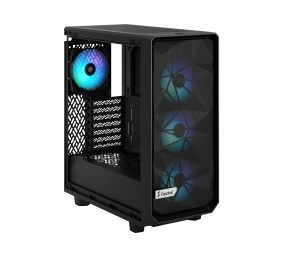 Fractal Design | Meshify 2 Compact Lite RGB | Side window | Black TG Light | Mid-Tower | Power supply included No | ATX