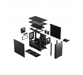 Fractal Design | Define 7 Nano | Side window | Black Solid | Mini ITX,  Mini-DTX | Power supply included No | ATX
